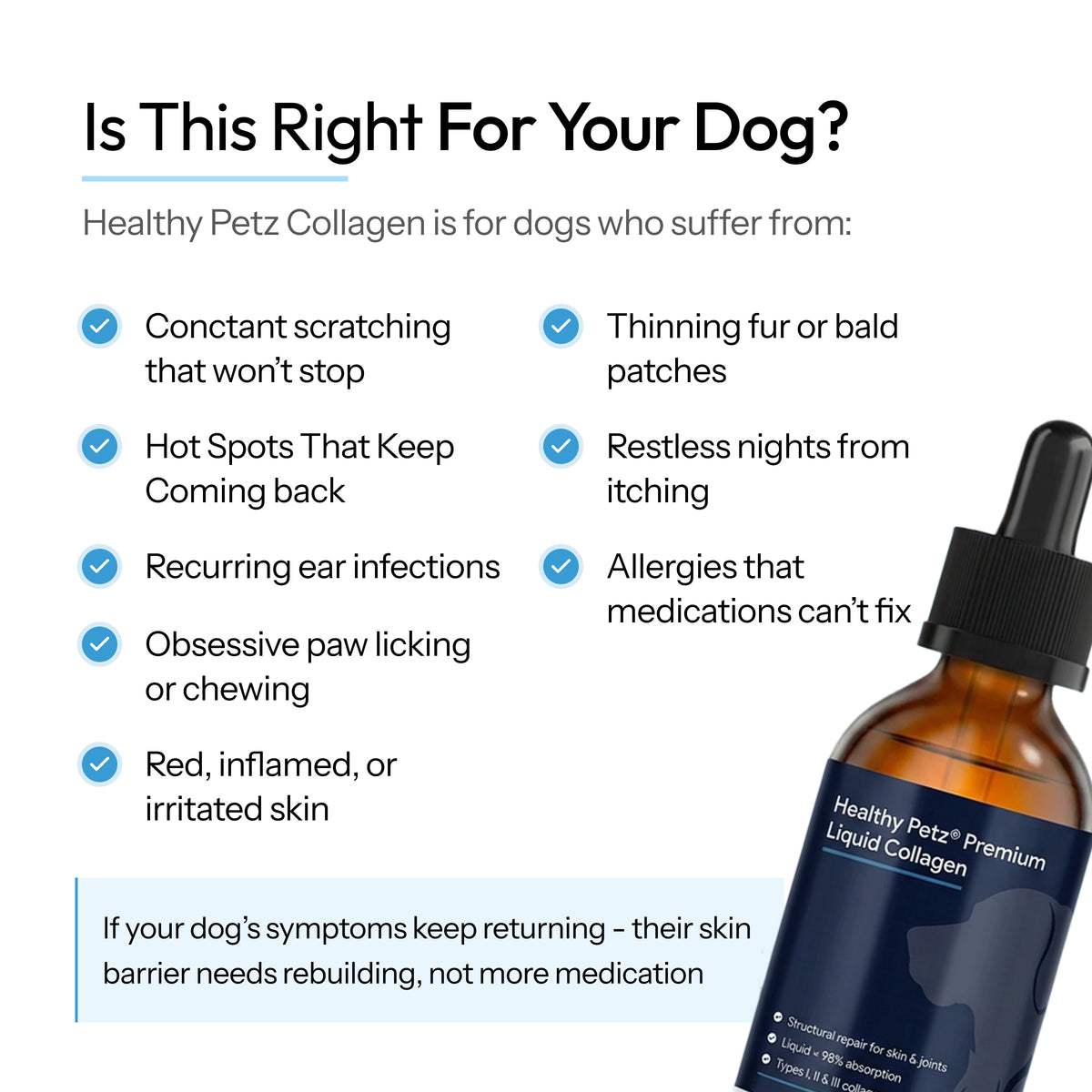 Healthy Petz Premium Liquid Dog Collagen