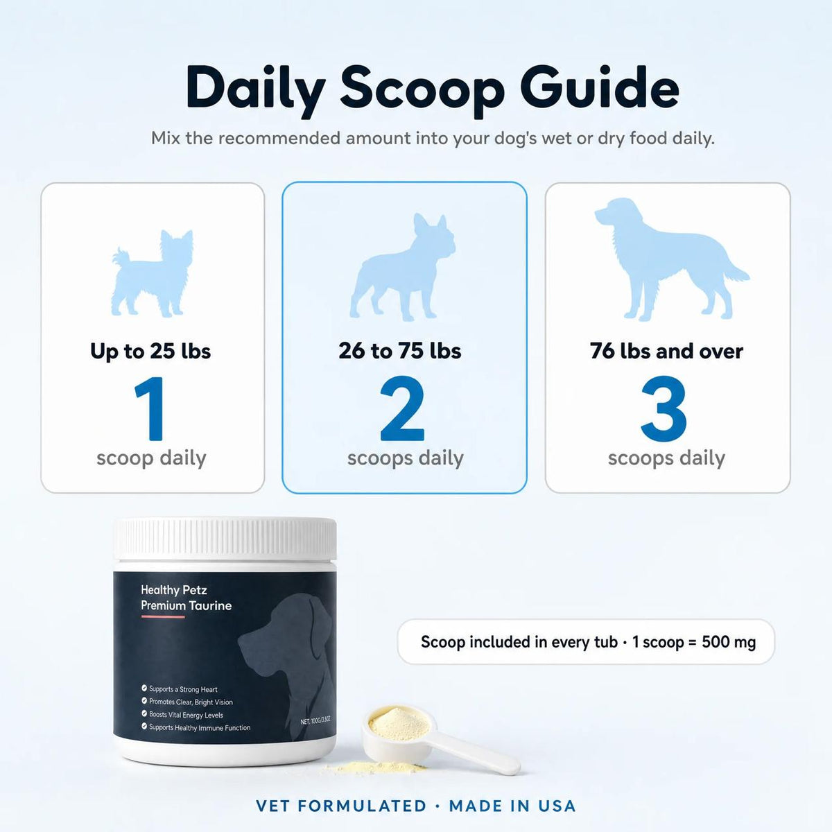 Healthy Petz Premium Taurine