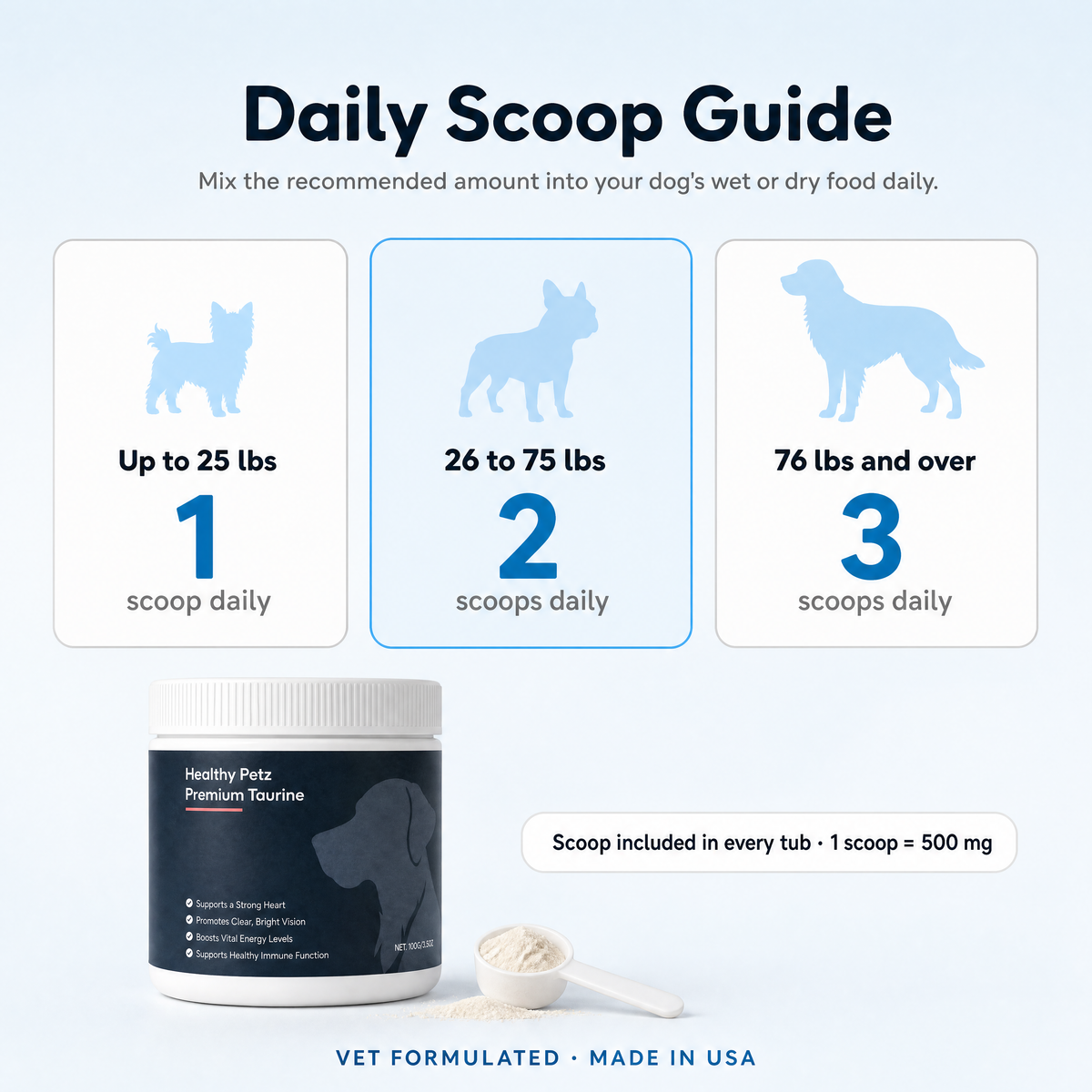 Healthy Petz Premium Taurine